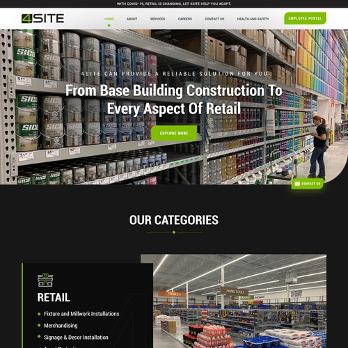 Web page design contest entry by Design Castle