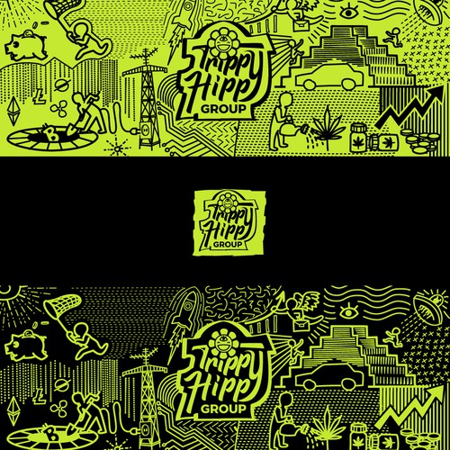 Trippy Hippy Group Logo Challenge Design by Stevica