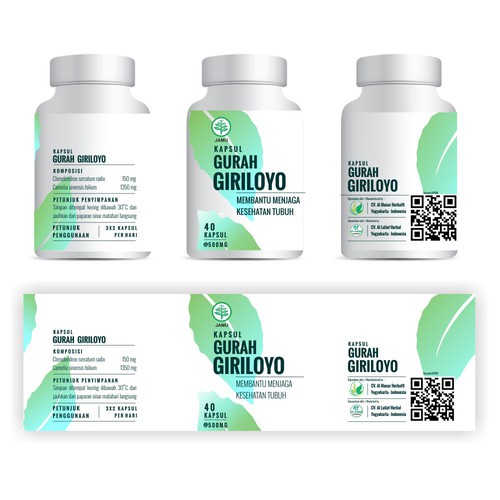 Design di Design a Fresh, Simple, and Neat Label for An Herbal Supplement Bottle di Insan_M