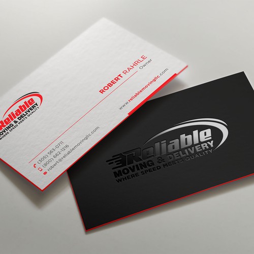 Business Card Design for Moving Company Design réalisé par IK_Designs