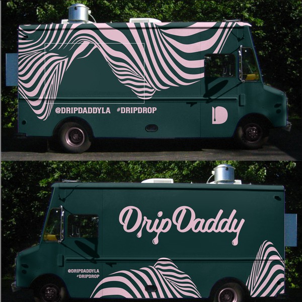 Diseño de dnite titulado "Modern Clean Drip Daddy Food Truck"