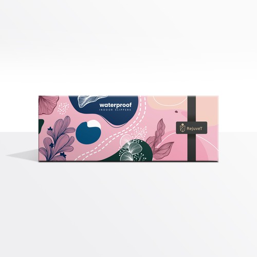 Box design for waterproof indoor slippers Design by Shisiouk