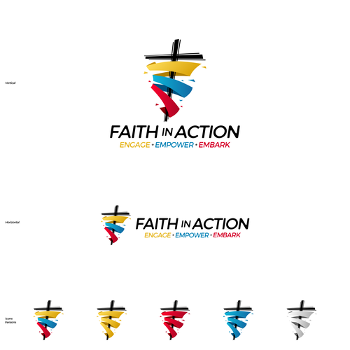 Design an inspiring and creative logo for our new vision: Faith in Action! Design by DC | DesignBr