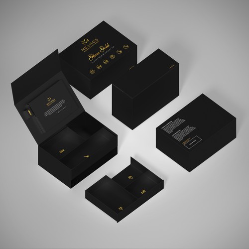 Design a smart luxury packaging for a desk accessory set Design by FAREL_14