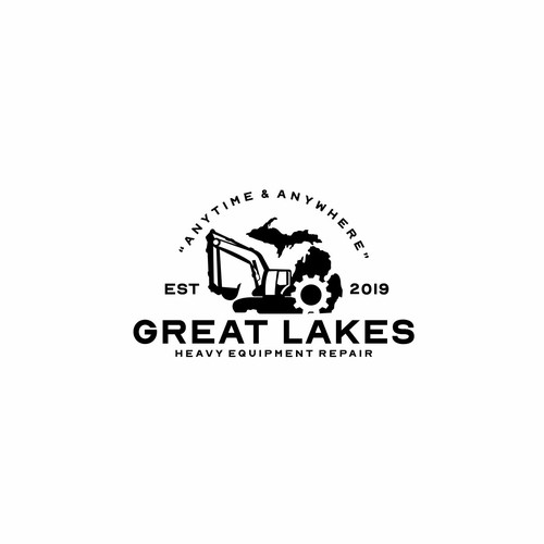 Creative design for heavy equipment repair in the state of Michigan Design by Young Creations