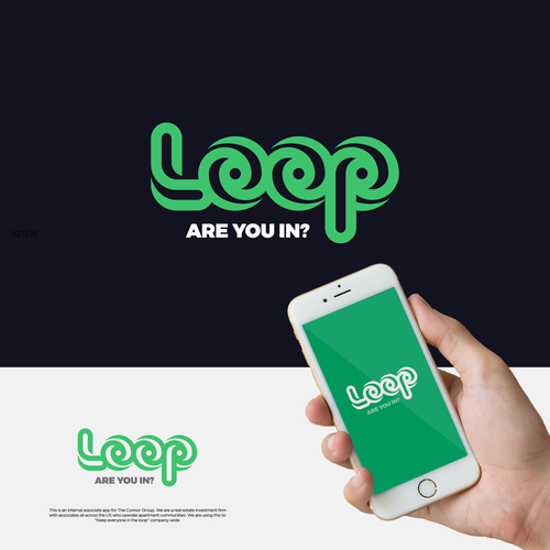 (GUARANTEED) Fun Logo for App: Loop - Are you In? Design by Tomillo