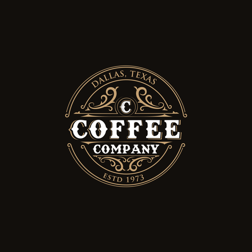 Coffee Company - Open since 1971, ORIGINAL COFFEE ROASTERS OF DALLAS Design by AnaGocheva