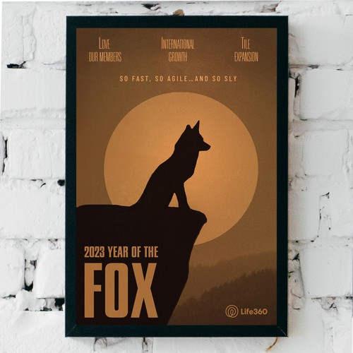 Life360 2023 Year of the Fox Poster Design by AYKL