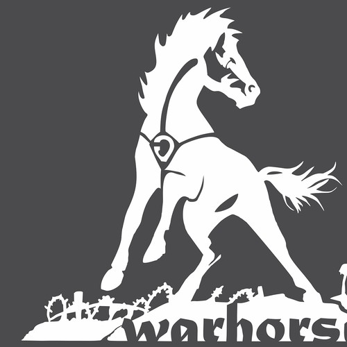 War Horse is ready to go into battle with your amazing sketch Design by Visual Edge