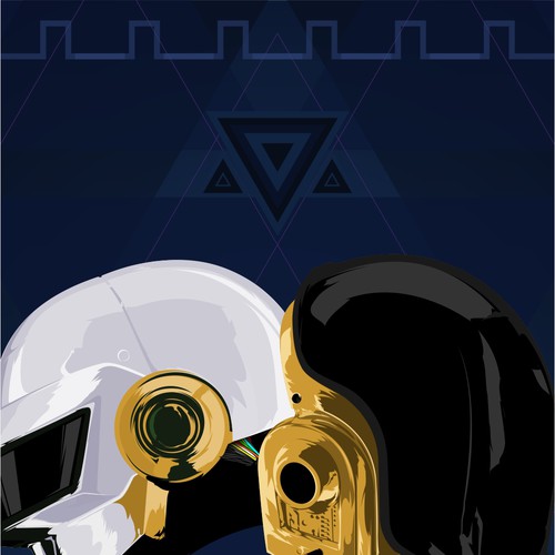 99designs community contest: create a Daft Punk concert poster Réalisé par ankz