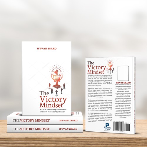 Design a powerful "Victory Mindset" book cover [no boring designers allowed!] Design by T.Primada