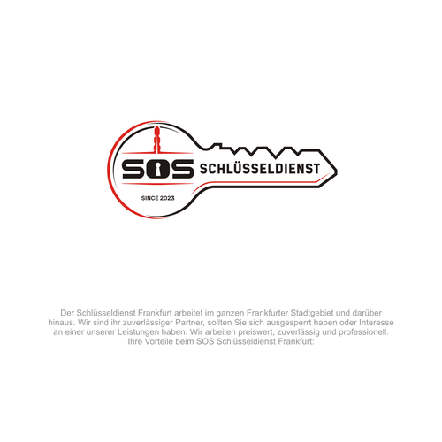 Nr.1 mobile locksmith in Frankfurt needs new serious and trustful LOGO Design Design by supri™