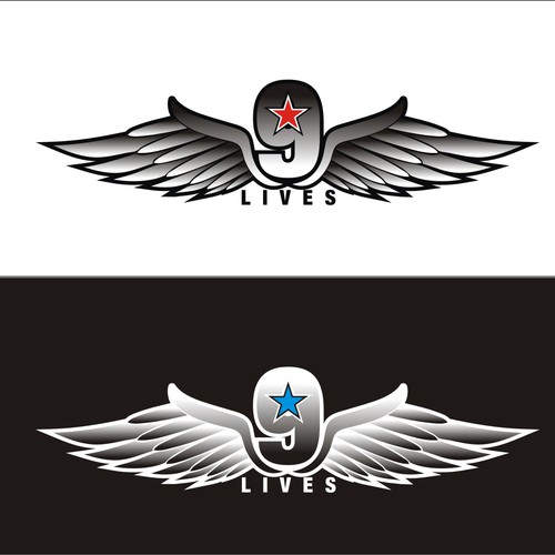 9 Lives Music Group Record Label LOGO Design by AmeetMehtaDesign