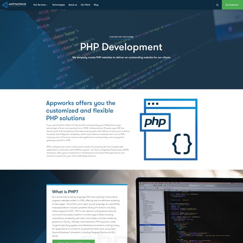 Designs | Software Development Company / Agency - Re-design | Web page ...