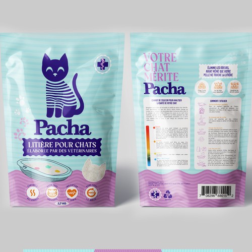 Cat Litter startup Minimalistic packaging - Contest Design by agooshe