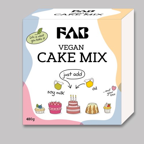 cake mix box Design by Betty_Design