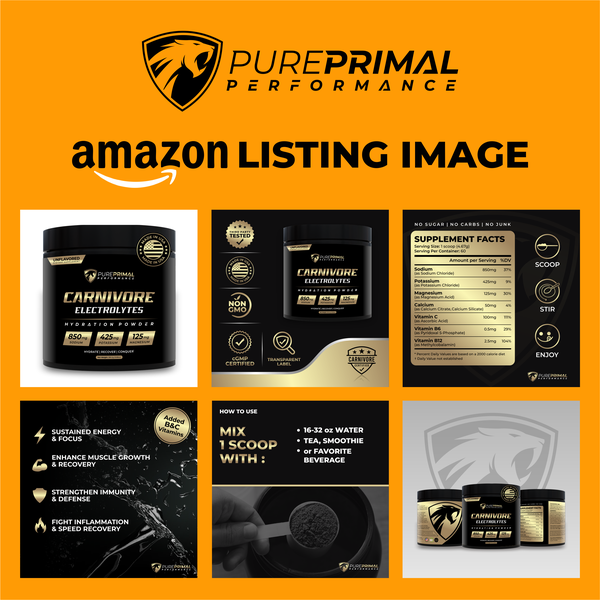 Amazon Listing image design For Pure primal
