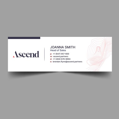 Design di Ascend Partners New Branded Email Signature di Xnine