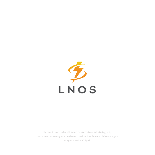 Lightning logo for Blockchain startup (LNOS) Design by Branding Inspiration