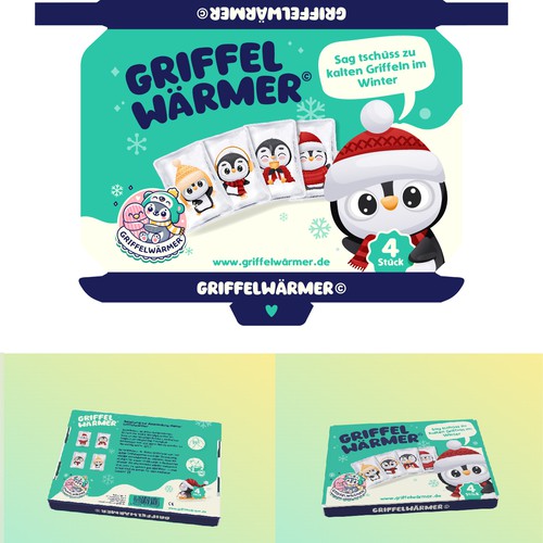 Package design for a set of 4 hand warmers Design by manuk