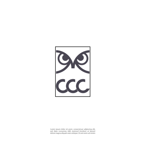 Business service logo with owl symbol Design by LEN-ART DESIGN