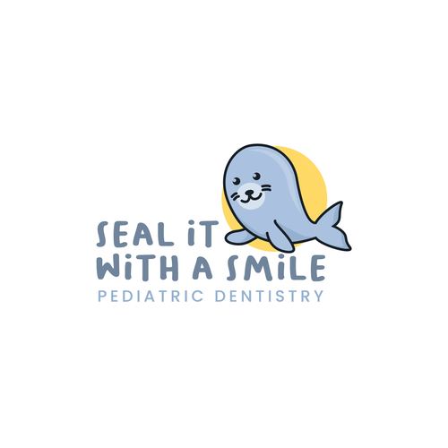Modern and fun seal logo & branding package for new pediatric dentist! Diseño de Mumung