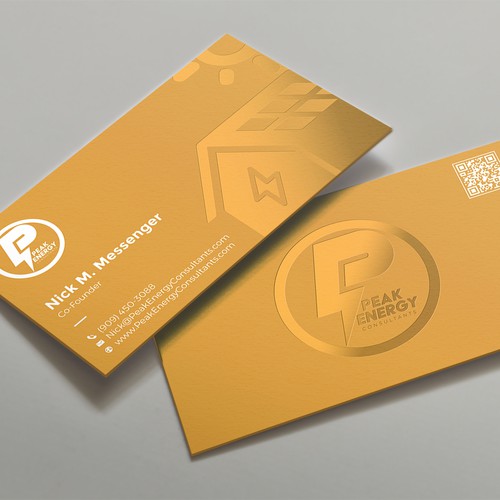 Modern Business Card Design for Electric Energy and Solar Company Design by kaylee CK