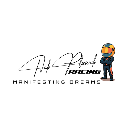 Race car driver logo and signature Diseño de hery_krist