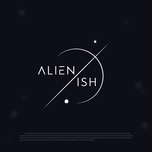 Alienish Fashion Brand logo Design by Dan_Tangerine