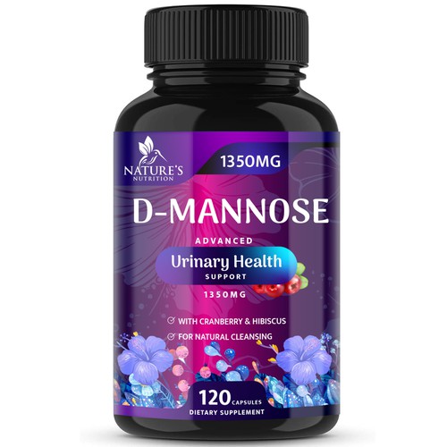 Colorful D-Mannose Design Needed for Nature's Nutrition Design by R O S H I N