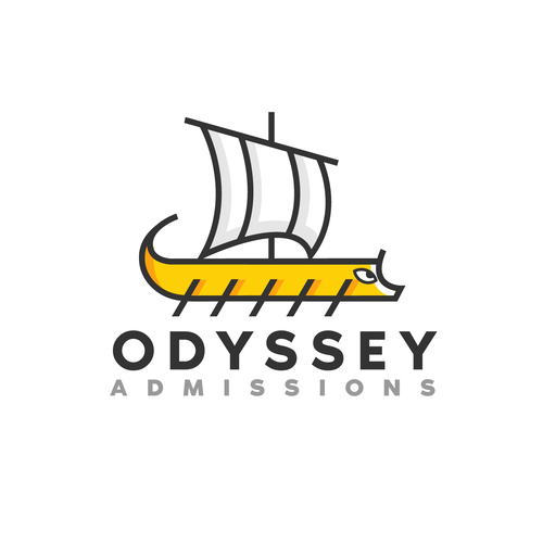 Modern visual of the "The Odyssey" (boat, Greek mythology, etc.) Design von lostfortydesigns