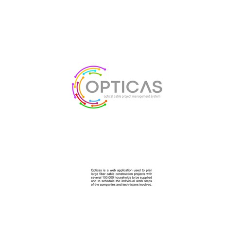Logo for a web application to manage fiber cable construction projects Design by Insan_M
