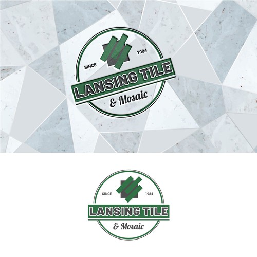 Lansing Tile & Mosaic Logo Update/Refresh for 40th Anniversary Year Design by sunshine_design