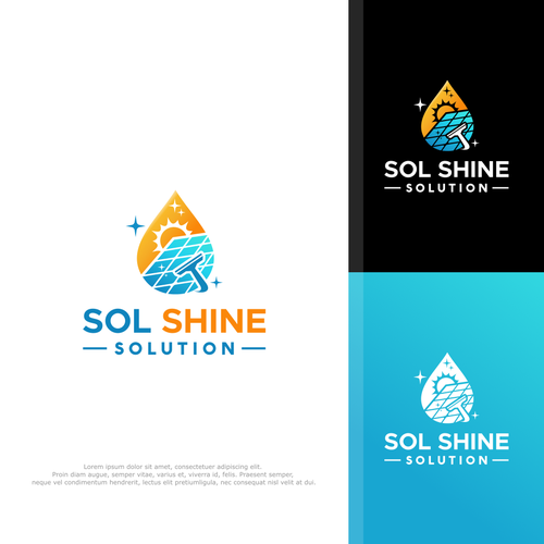 New solar panel cleaning business needing to attract customers Design by rzaltf