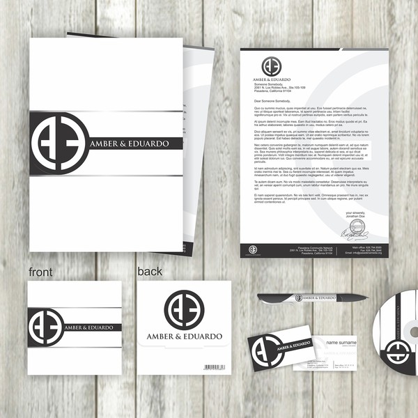 Design by VERGAL titled "Amber & Eduardo"