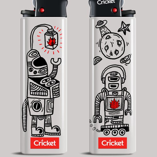 Create Art on a Lighter: Astrology, Y2K, Rave & Aliens! [multiple winners] Design by SHFNHBB