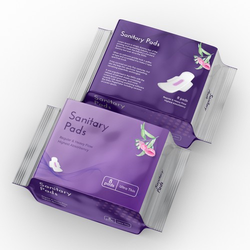 Design a suitable packet for our sanitary pads