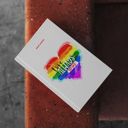 LGBTQ lesbian Loud and proud rainbow book cover To Attract readers Design by Mattecho