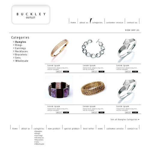 Jewellery E-Commerce Template Required For Magento Ontwerp door malynho
