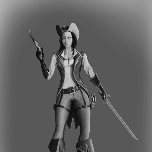 Design two concept art characters for Pirate Assault, a new strategy game for iPad/PC Ontwerp door Sebastian Sabo