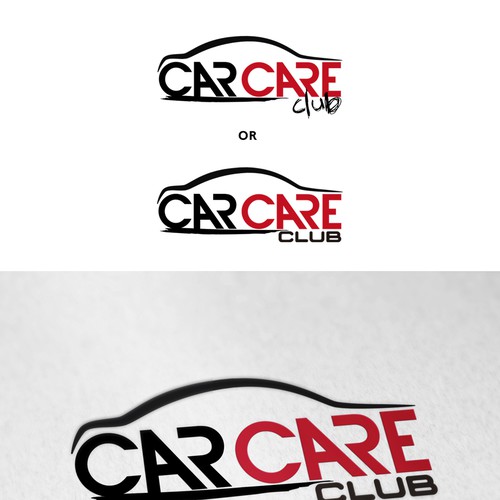 Logo for a car care club. a club to gather premium cars