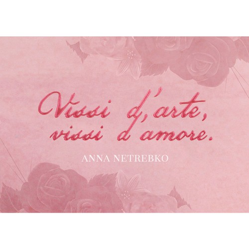 Illustrate a key visual to promote Anna Netrebko’s new album Design von koisin