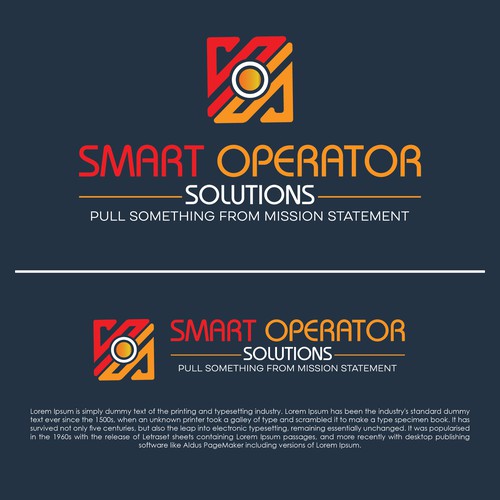 SOS, Smart Operator Solutions logo design Design by multigraphicz™