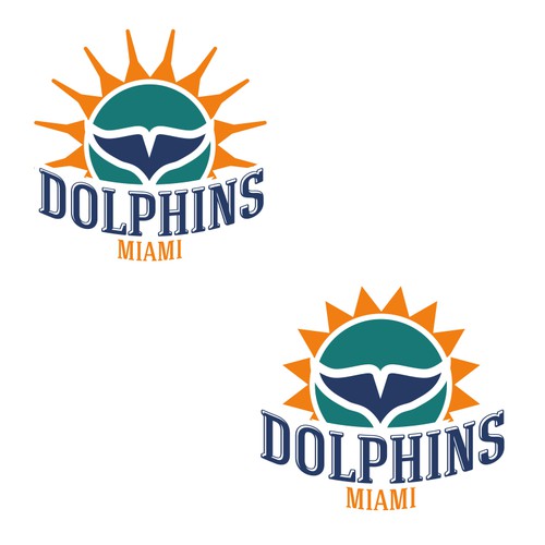 99designs community contest: Help the Miami Dolphins NFL team re-design its logo! Design by Helma