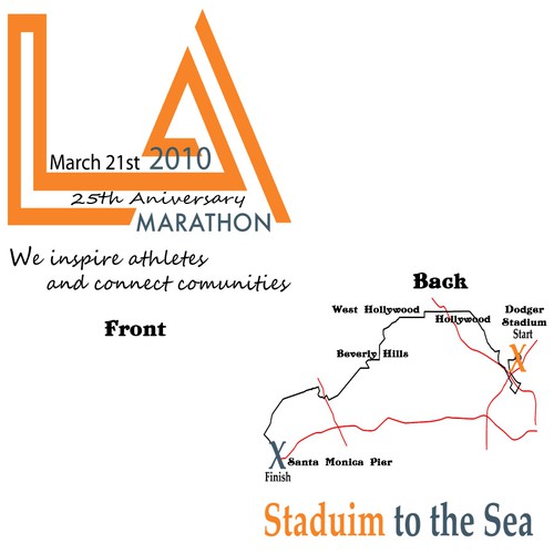 LA Marathon Design Competition Design by Becky Callens
