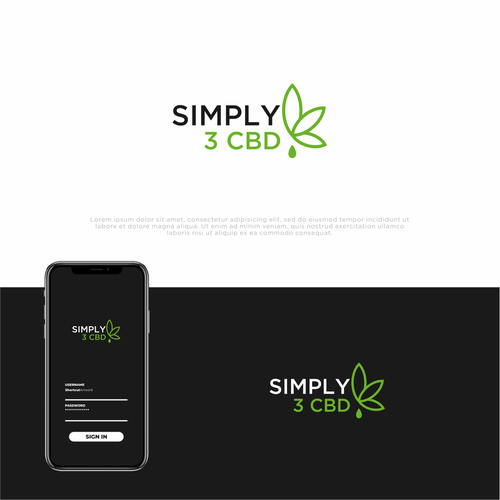 Best Modern CBD Design for conservative users Diseño de Shortcut Artwork