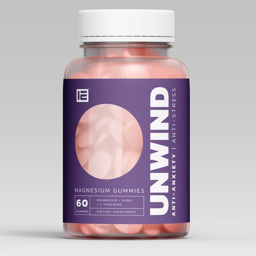 Trendy Supplement Brand Label Design Diseño de MKaufhold