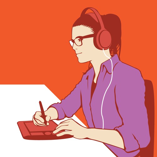 ISO: simple propaganda style vector illustration for new start up! Diseño de YukioWatanabe