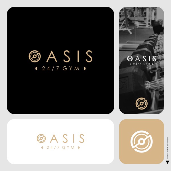 New logo for a family orientated, 24/7 gym.