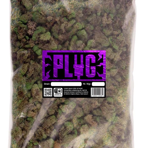Design an urban looking label for a cannabis street brand that specializes in bulk flower sales Design by m(e_e)m
